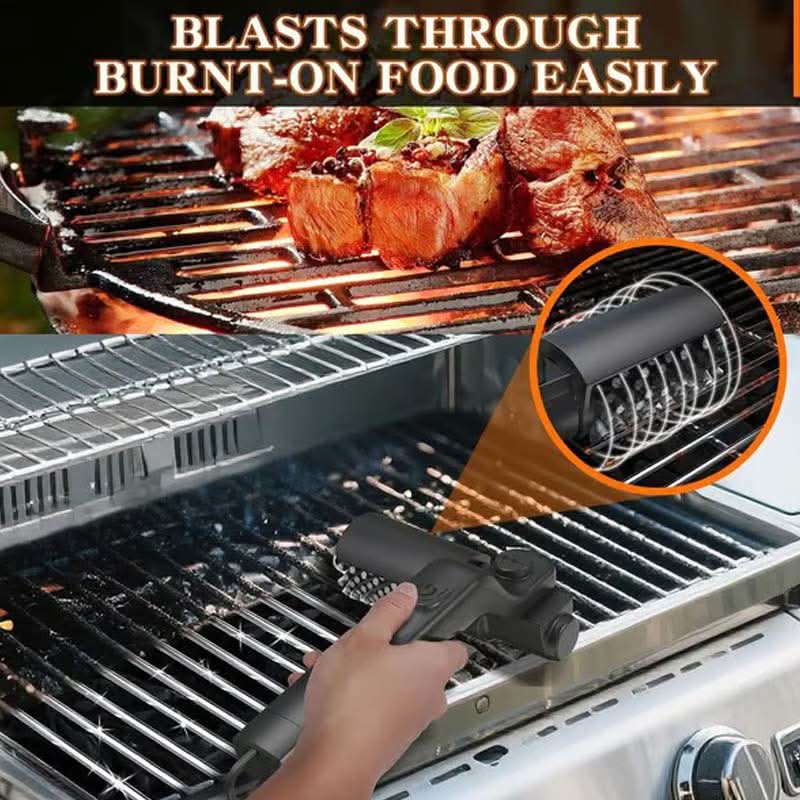 Cepillo Eléctrico Inalámbrico para Limpiar Parrilla y Asador