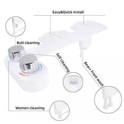 Accesorio para asiento de inodoro con enjuague automático