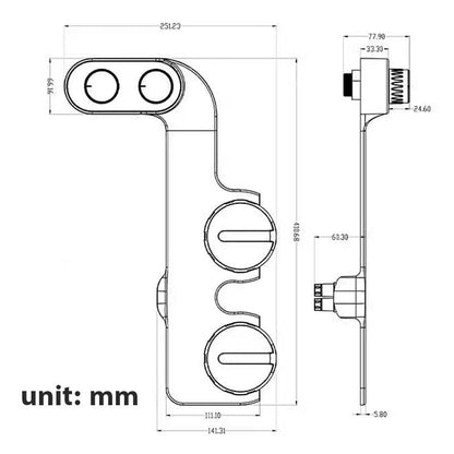 Accesorio para asiento de inodoro con enjuague automático