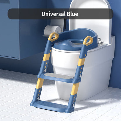 Asiento de inodoro de entrenamiento para ir al baño con escalera