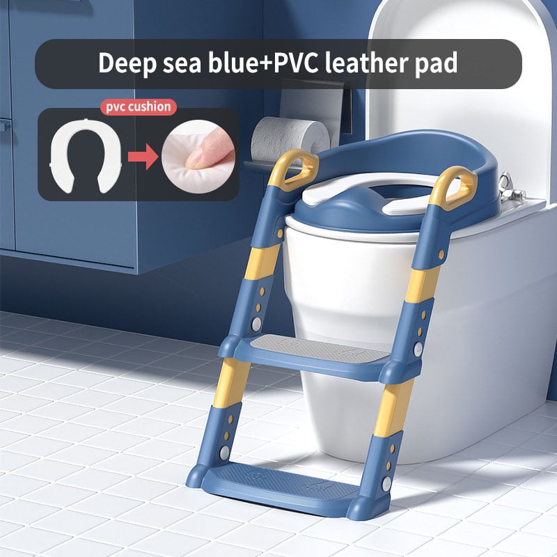 Asiento de inodoro de entrenamiento para ir al baño con escalera
