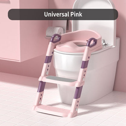 Asiento de inodoro de entrenamiento para ir al baño con escalera