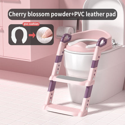 Asiento de inodoro de entrenamiento para ir al baño con escalera