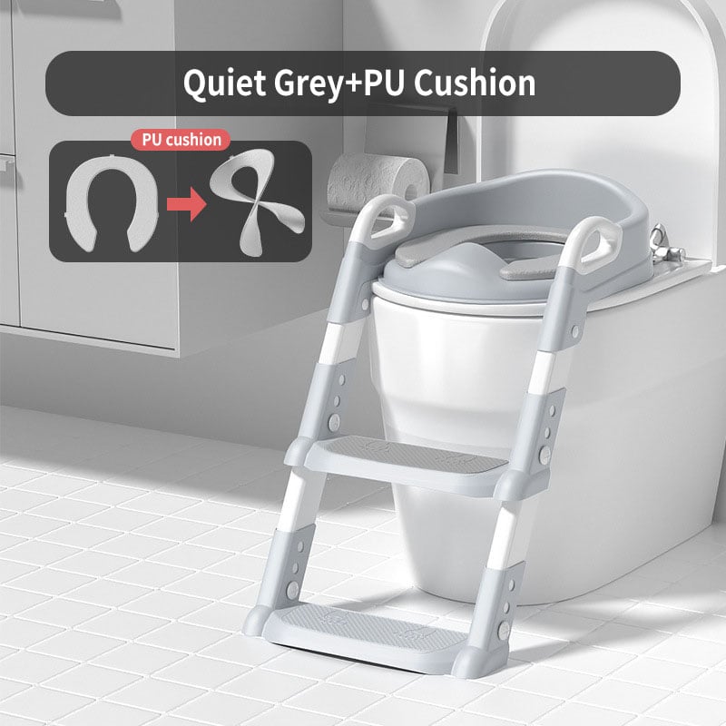 Asiento de inodoro de entrenamiento para ir al baño con escalera
