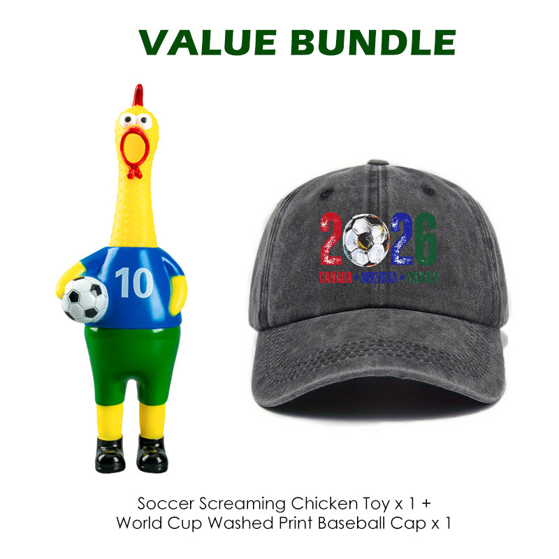 Juguete novedoso: pollo que grita jugando al fútbol