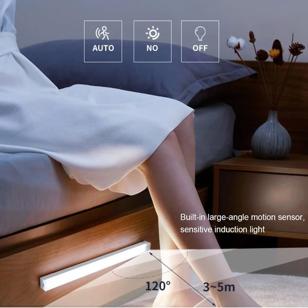 Luz LED Magnética Inteligente con Sensor de Cuerpo Humano