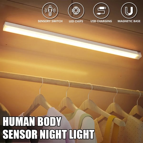 Luz LED Magnética Inteligente con Sensor de Cuerpo Humano