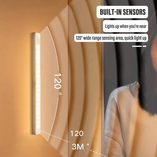 Luz LED Magnética Inteligente con Sensor de Cuerpo Humano